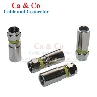 Conector de compresie RG6 Quad Shield